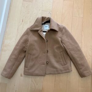 Abercrombie & Fitch Tan Pea Coat